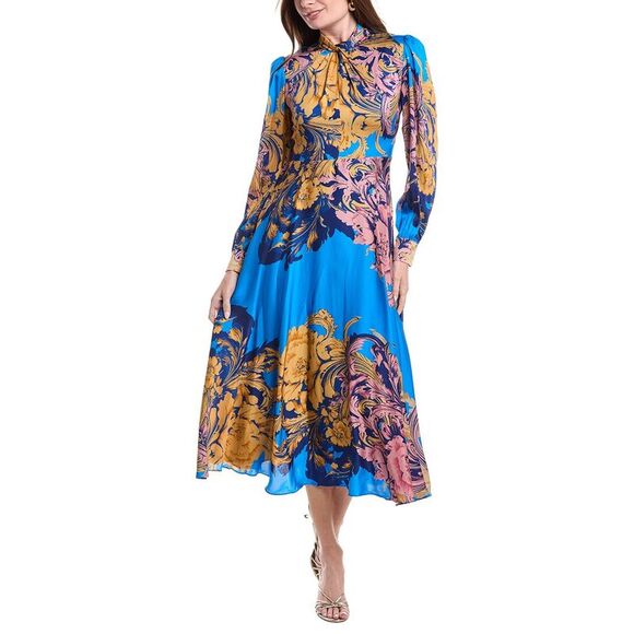 Elie Tahari Dresses & Skirts - Elie Tahari Womens  The Raquel Silk-Blend Dress